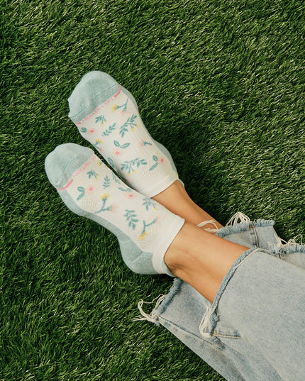 Floral | Ankle Compression Socks For Women