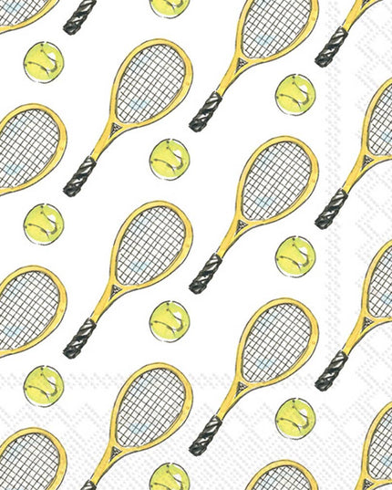 Paper Cocktail Napkins Pack of 20 Rosanne Beck Tennis