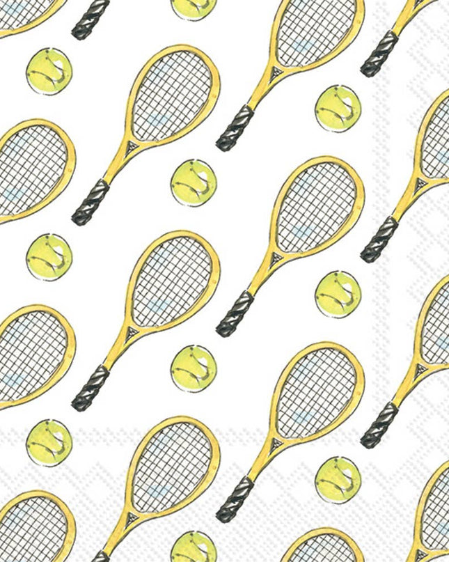 Paper Cocktail Napkins Pack of 20 Rosanne Beck Tennis