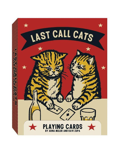 Last Call Cats Playing Cards