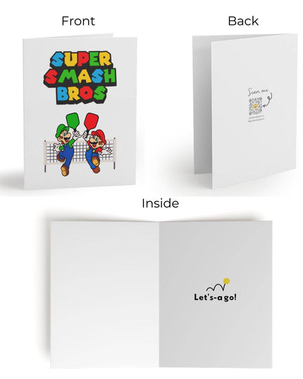 Super Smash Bros Pickleball Greeting Card