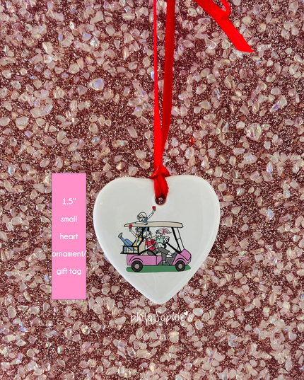 Gift Tag: Golf Cart Fun, Cheers Tag Ornament