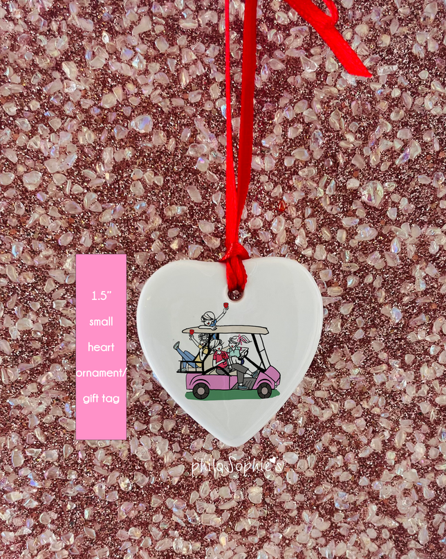 Gift Tag: Golf Cart Fun, Cheers Tag Ornament