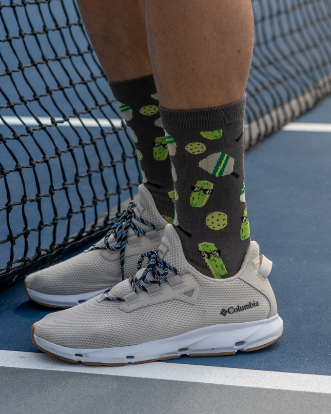 Pickleball Bamboo Socks- Gray