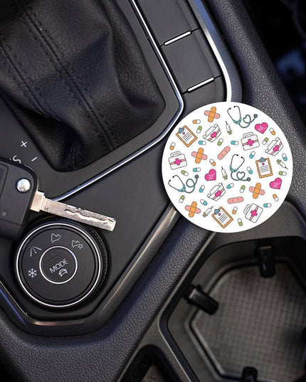 Car Coaster-Colorful Nursing Icons