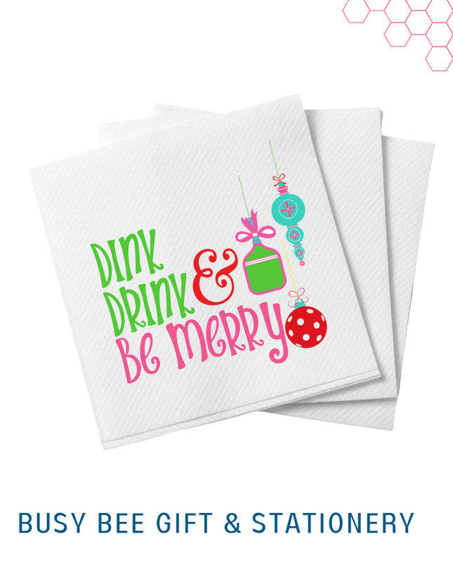 Dink Drink and Be Merry Pickleball Shatterproof Cups