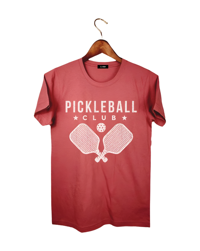 Pickleball with Cross Paddles Graphic Tee Mauve