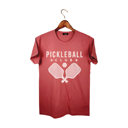 Pickleball with Cross Paddles Graphic Tee Mauve