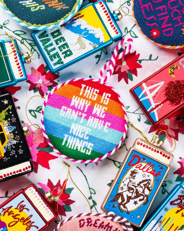 Needlepoint Ornament - Nice Things