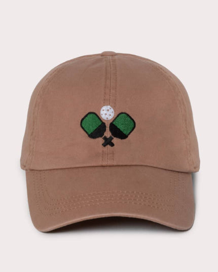 Pickleball Icon Cotton Baseball Cap