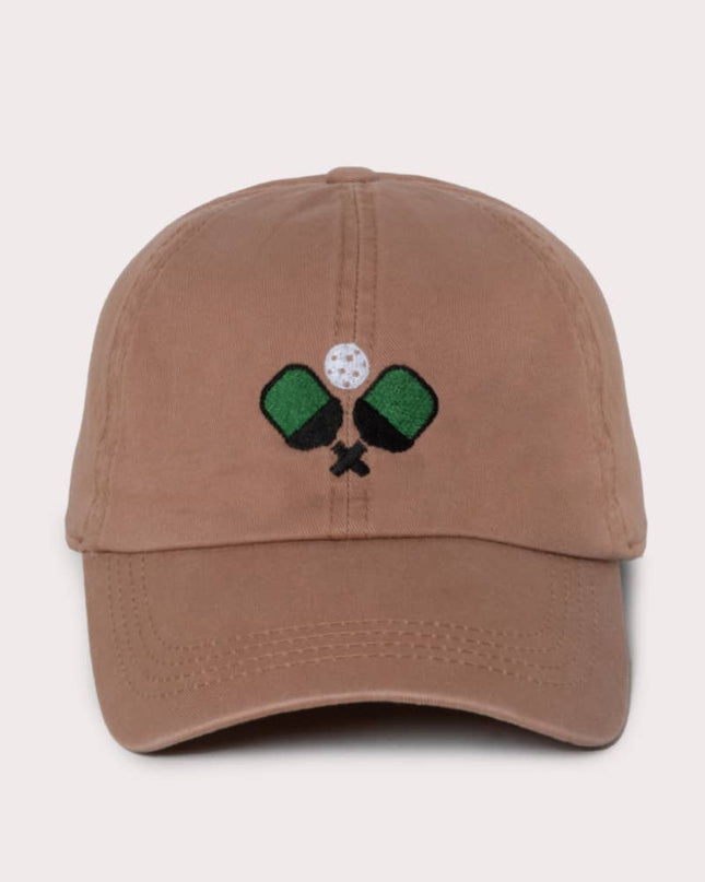 Pickleball Icon Cotton Baseball Cap