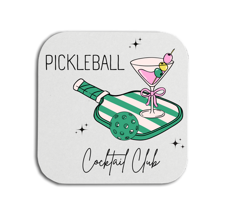 Pickleball Cocktail Club Coasters
