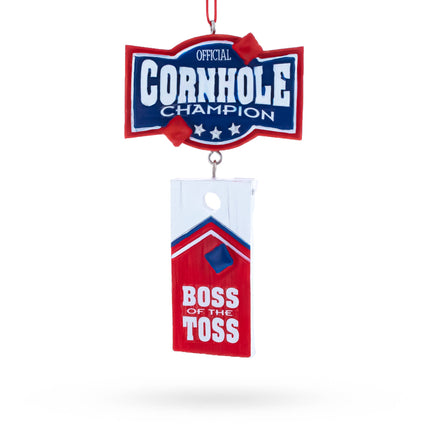 Cornhole Champion Boss of the Toss Resin Ornament