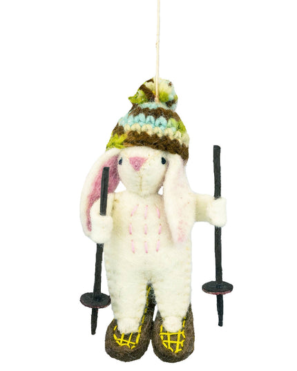 Camp Bunny Felt Ornament