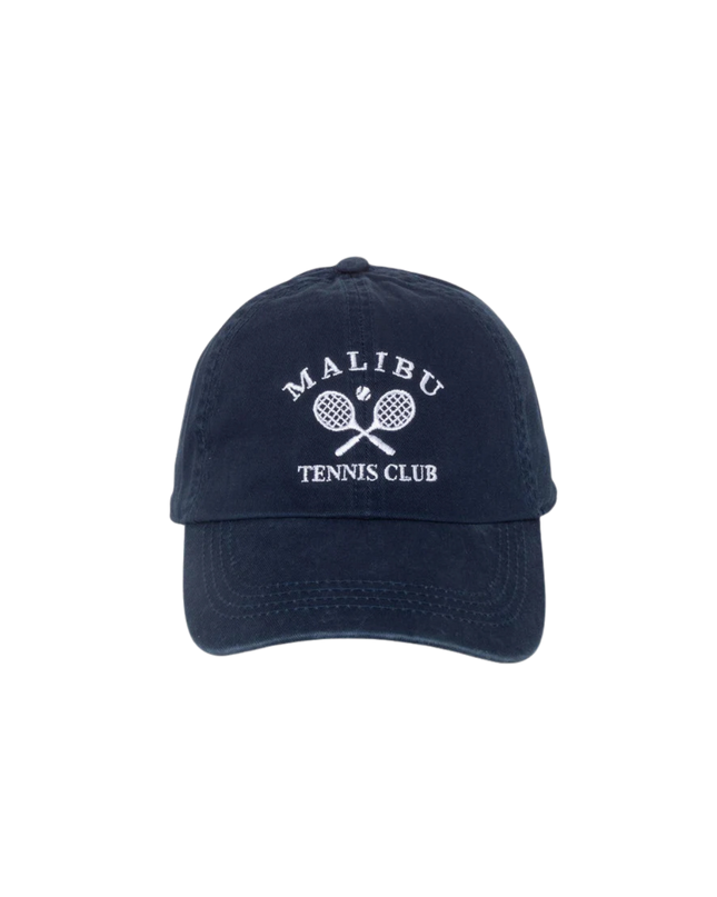 MALIBU TENNIS CLUB Stone Washed baseball Cap