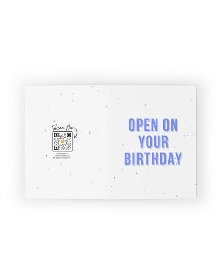 Open On Your Birthday Pickleball Coupon Voucher Greeting Card