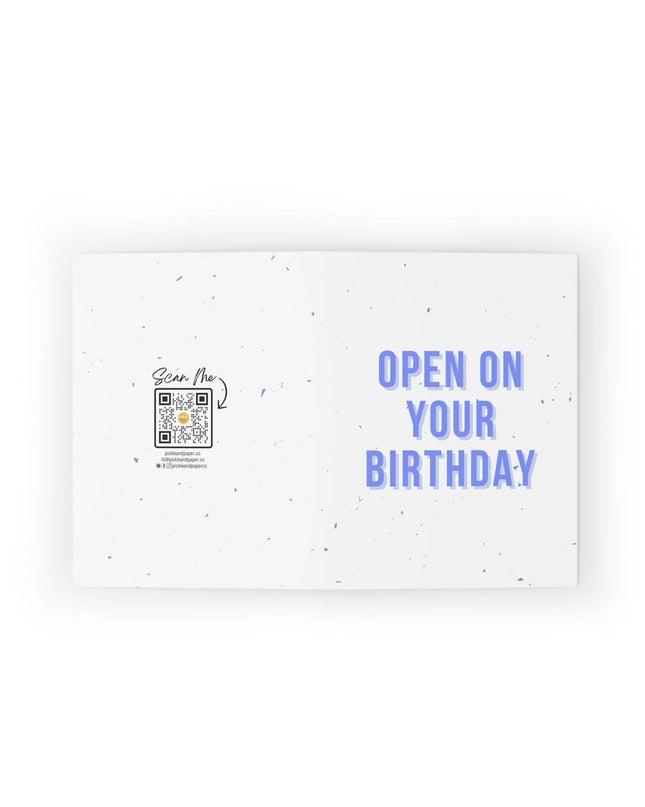 Open On Your Birthday Pickleball Coupon Voucher Greeting Card