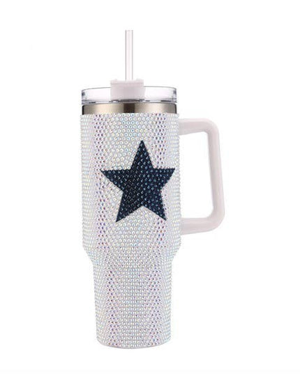 Full Rhinestone STAR Themed 40 oz Tumbler Cup