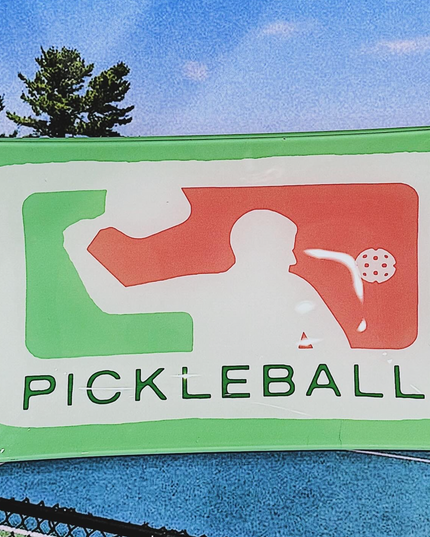 Play Pickleball Decoupage Glass Tray