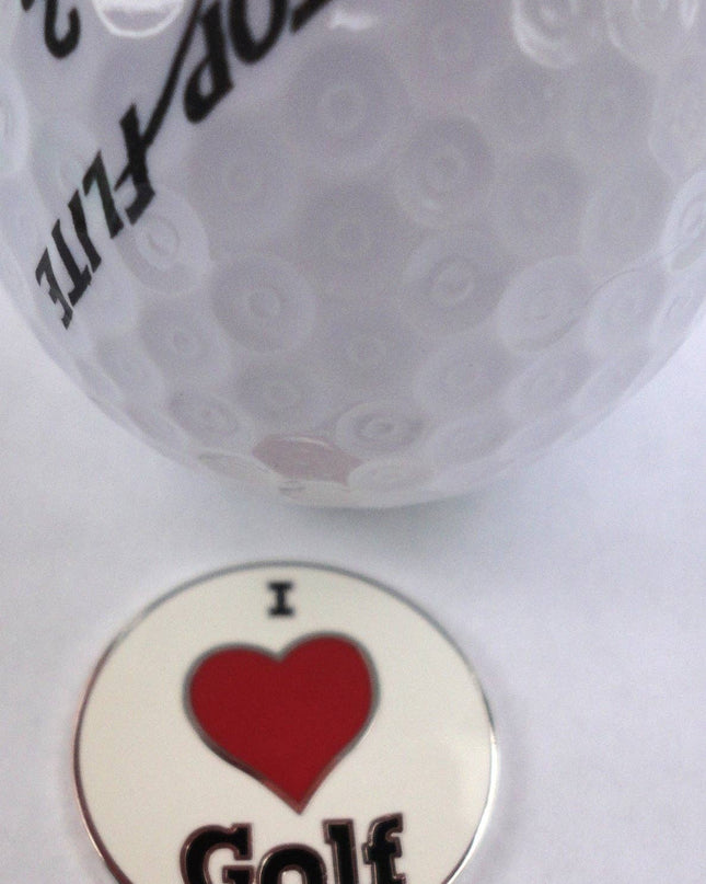 I Love Golf Ball Marker