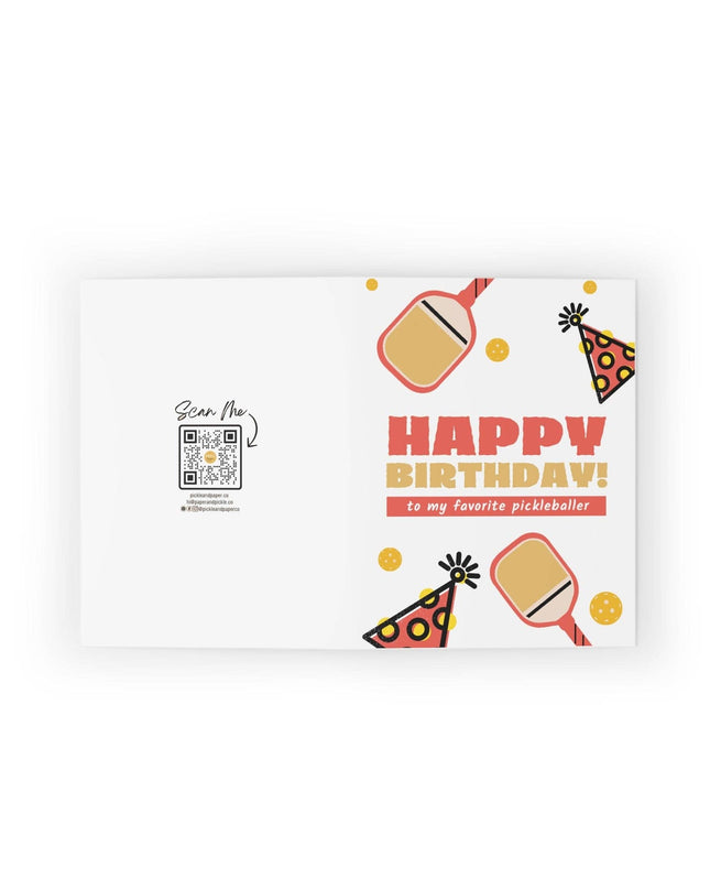 Happy Birthday To My Favorite Pickleballer Greeting Card