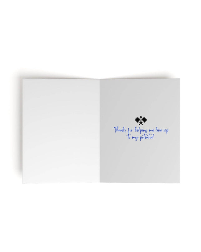 Best Coach Ever Pickleball Greeting Card