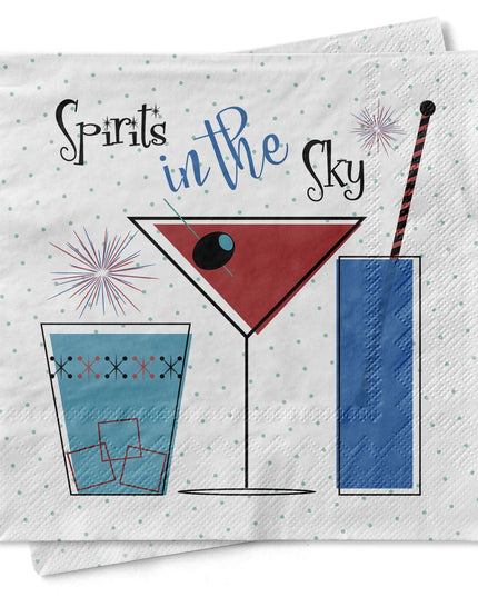 Spirits in the Sky Cocktail Napkin