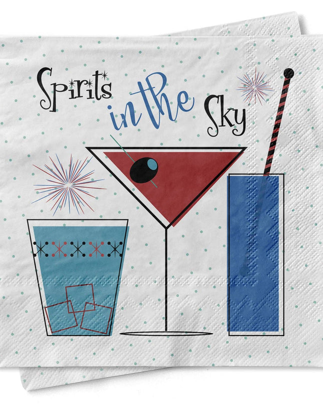 Spirits in the Sky Cocktail Napkin