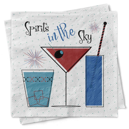 Spirits in the Sky Cocktail Napkin