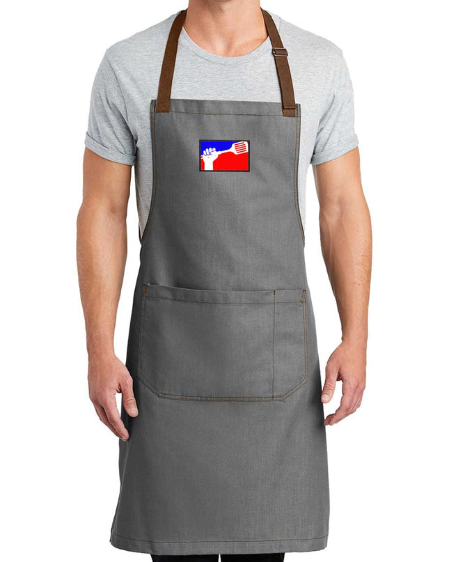 Pull Patch Craftsman Style Full Length BBQ & Baking Apron - Ash Grey