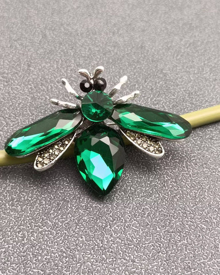 Glass Bee  Brooch