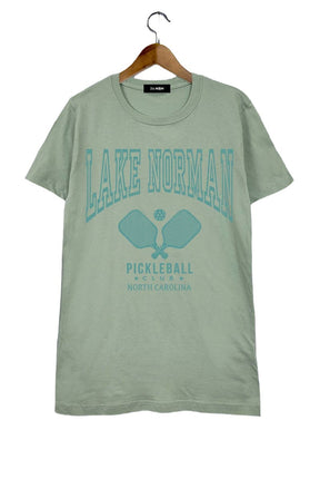 Pickleball Club Graphic Tee Lake Norman or Customize Dusty Mint