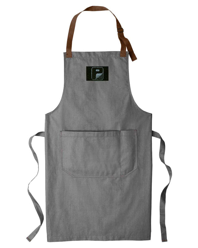 Pull Patch Craftsman Style Full Length BBQ & Baking Apron - Ash Grey