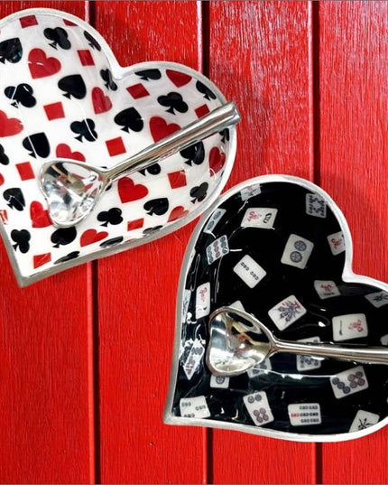 Happy Mah Jong Heart with Heart Spoon