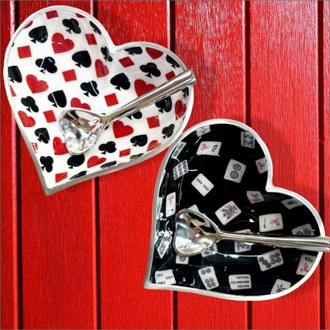 Happy Mah Jong Heart with Heart Spoon