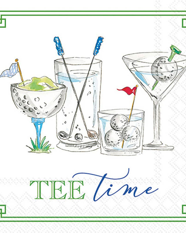 Paper Cocktail Napkin 20 Ct Golf Drinks Rosanne Beck