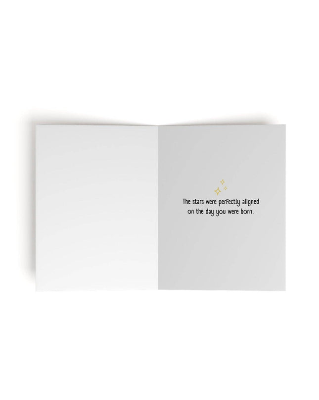 The Stars Were Perfectly Aligned The Day You Were Born Pickleball Greeting Card