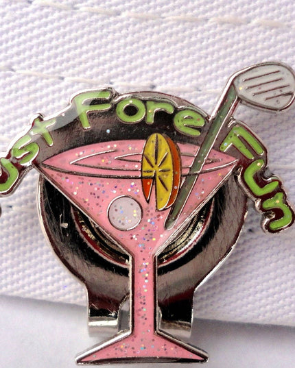 Pink Martini Glass Ball Marker