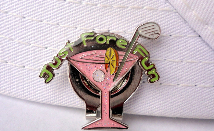 Pink Martini Glass Ball Marker