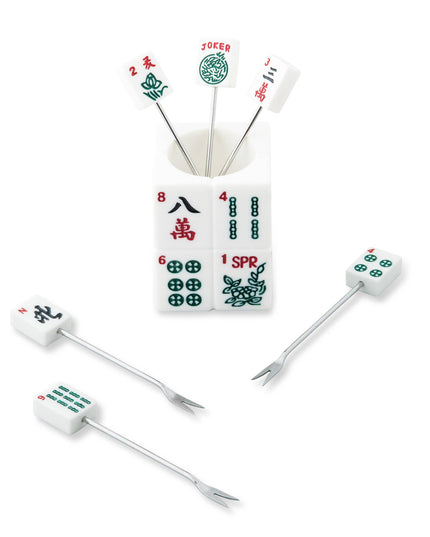 7-Piece MaJong Cocktail Pick Set
