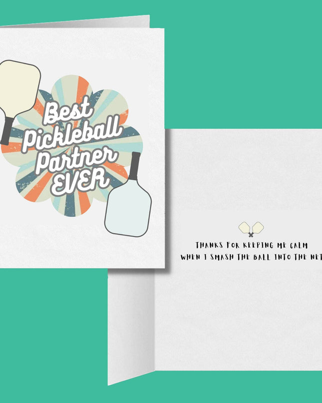 Best Pickleball Partner Ever Greeting Card
