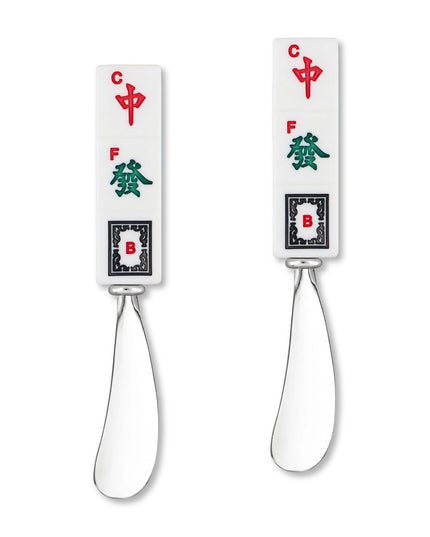 2-Piece Mahjong Honor Suits Zinc Cheese Spreader