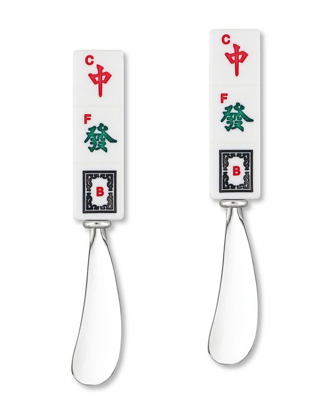 2-Piece Mahjong Honor Suits Zinc Cheese Spreader