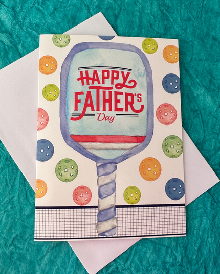 Fathers Day Pickleball Card