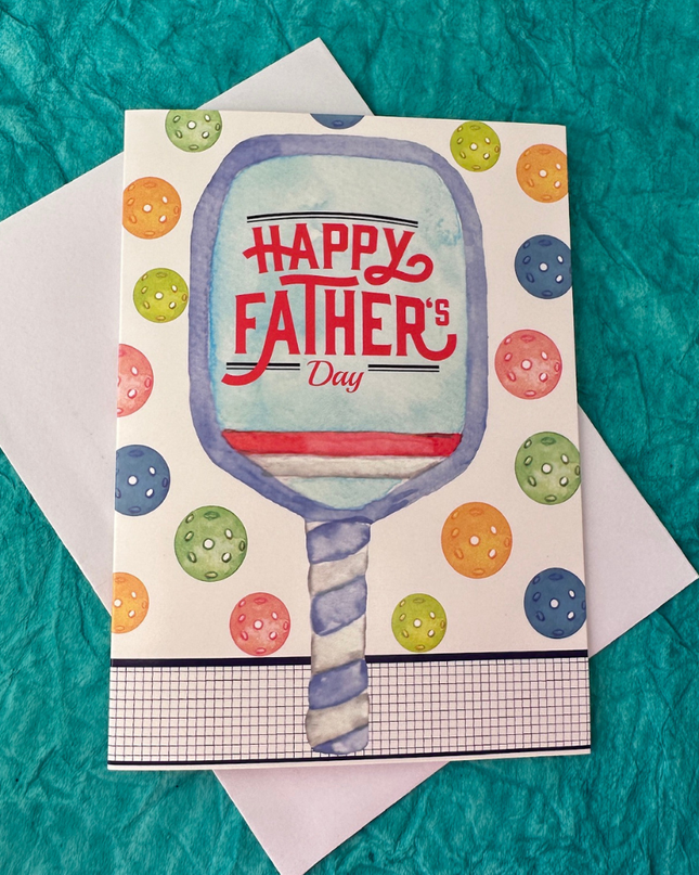 Fathers Day Pickleball Card