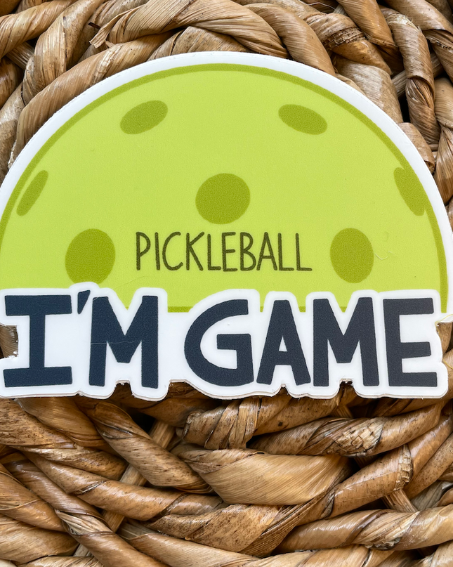 Pickleball Vinyl Sticker