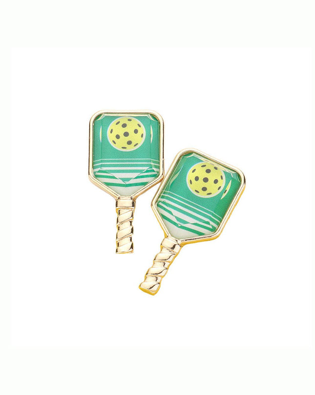 Resin Pickleball Earrings