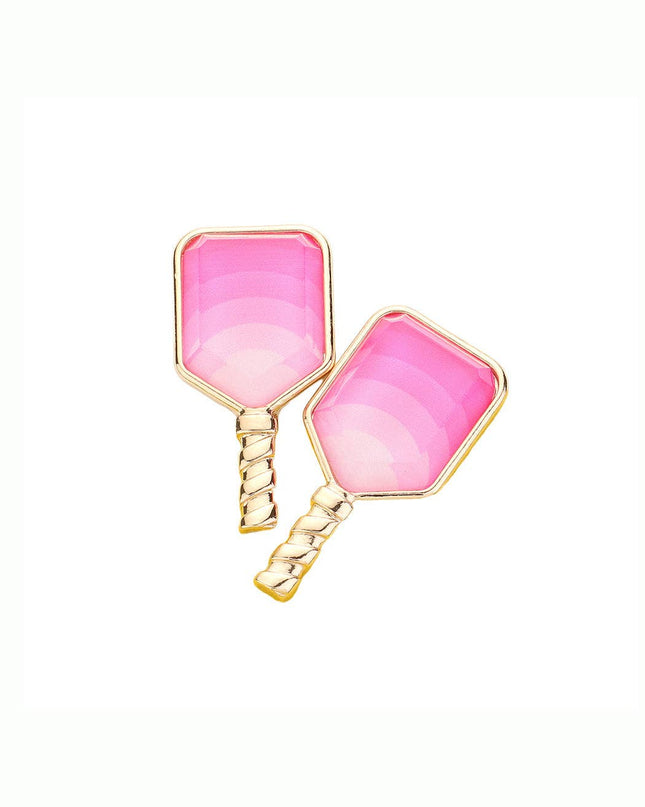 Resin Pickleball Earrings