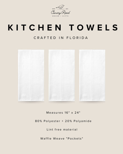 Mahjong Happy Hour Waffle Towel Pink