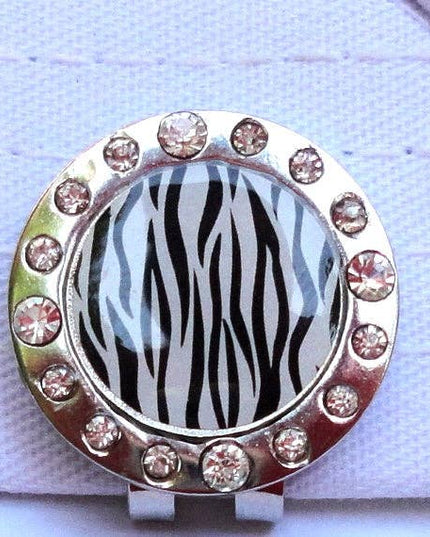 Zebra Stripes w/ Crystals Ball Marker